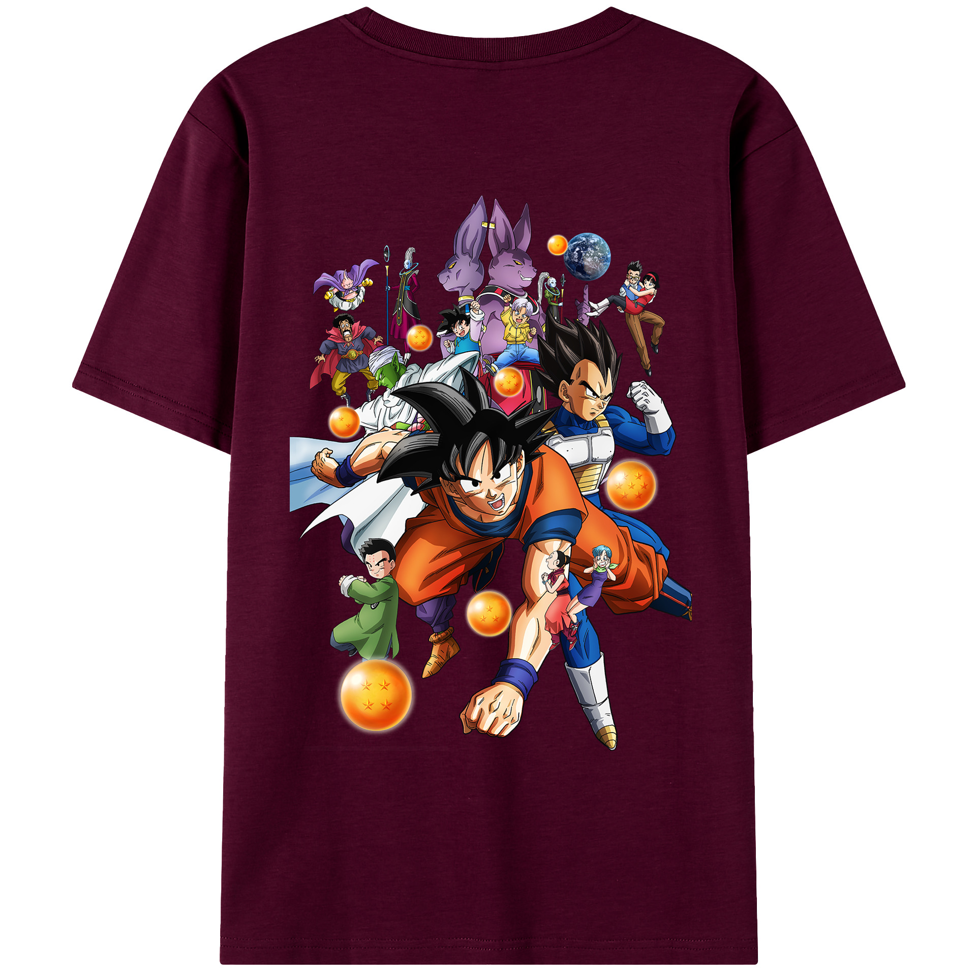 （画像用） ドラゴンボール DRAGON BALL レディース半袖Tシャツ(バックプリント)